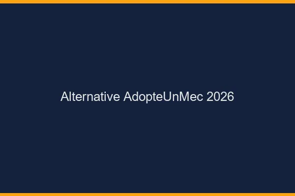 Alternative AdopteUnMec 2026
