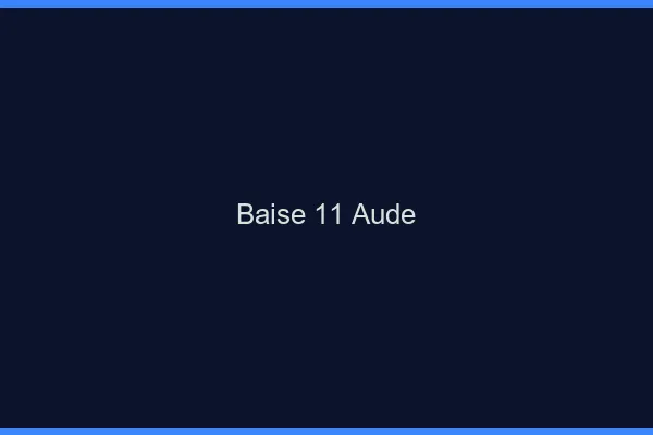 Baise 11 aude