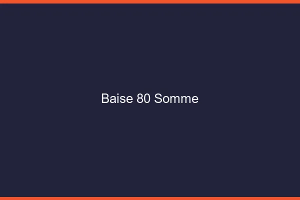 Baise 80 somme