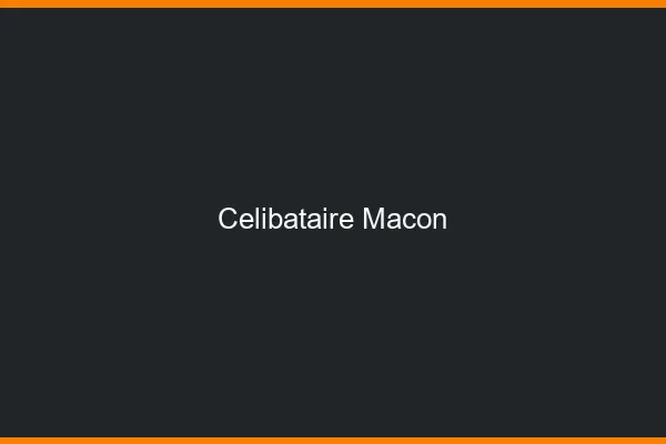 Célibataire Mâcon