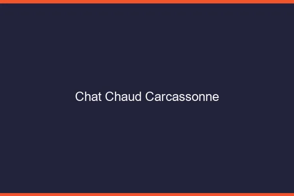 Chat chaud Carcassonne