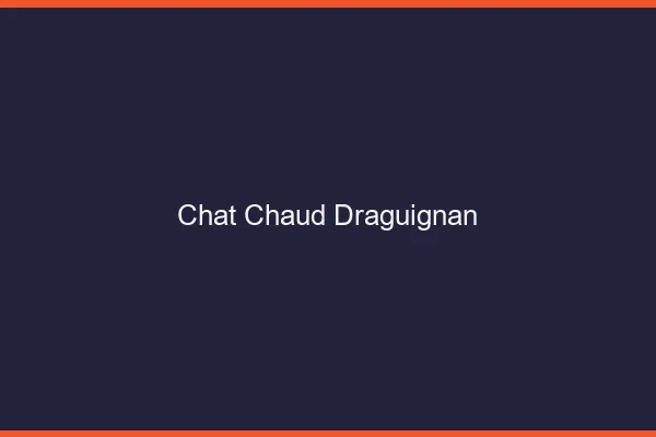 Chat chaud Draguignan