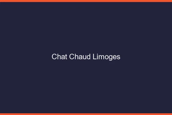 Chat chaud Limoges