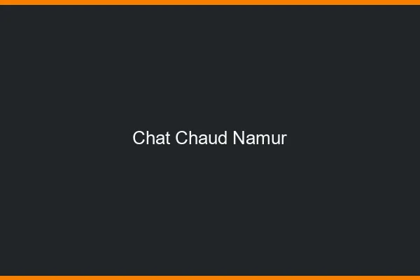 Chat chaud Namur