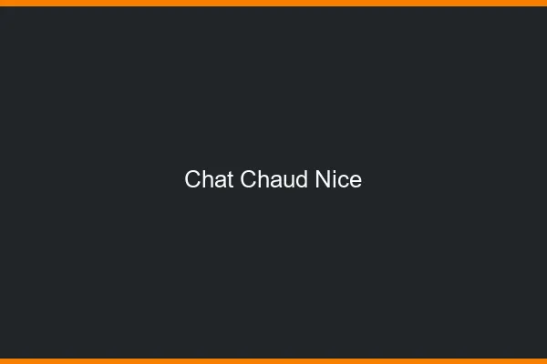Chat chaud Nice