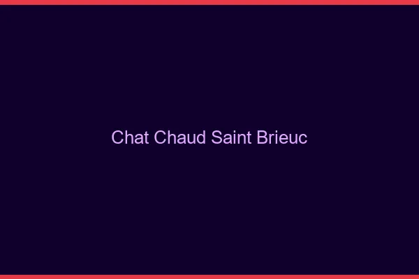 Chat chaud Saint-Brieuc