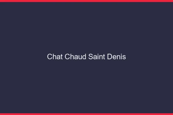 Chat chaud Saint-Denis