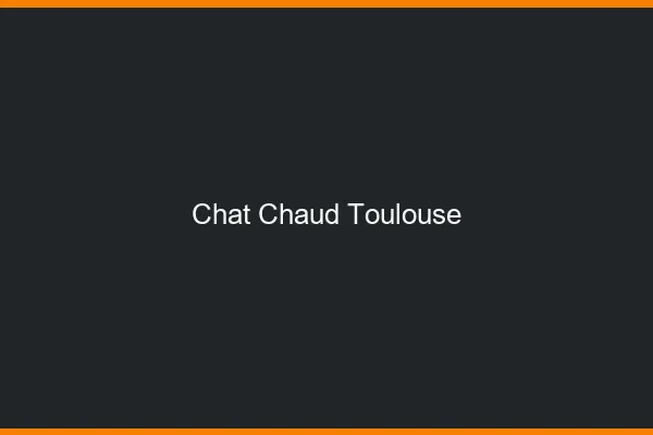 Chat chaud Toulouse