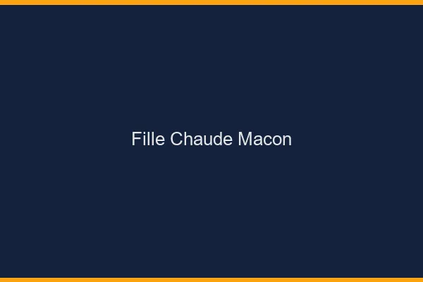 Fille chaude Mâcon