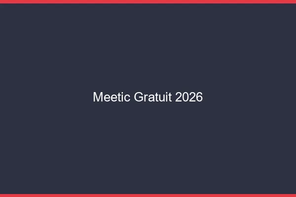 Meetic gratuit 2026