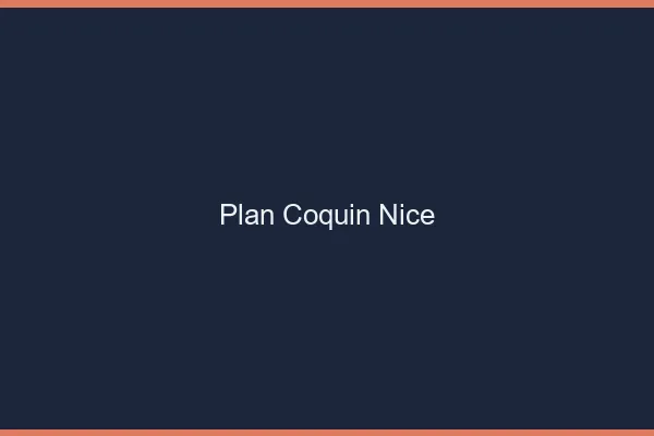 Plan coquin Nice