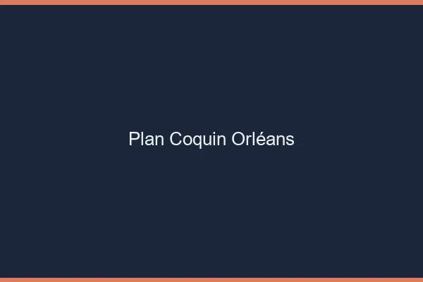 Plan coquin Orléans