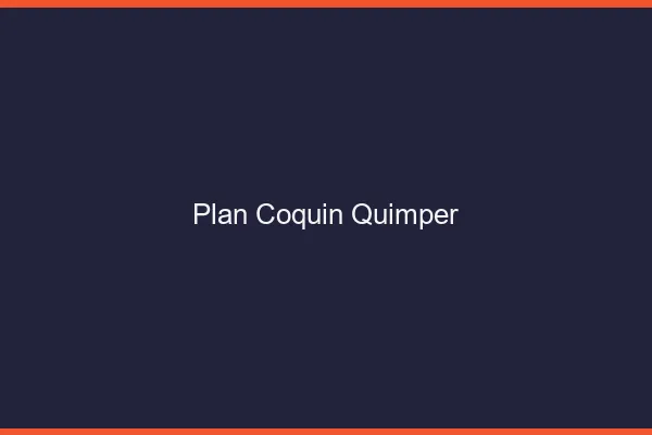 Plan coquin Quimper