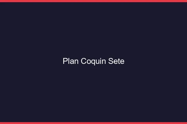 Plan coquin Sète