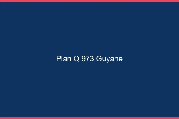 Plan q 973 Guyane
