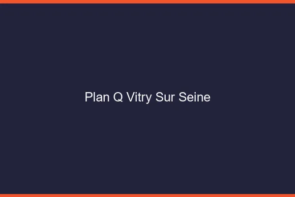 Plan q Vitry-sur-Seine